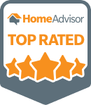 Homeadvisor Top Rated Gutter Installer Badge